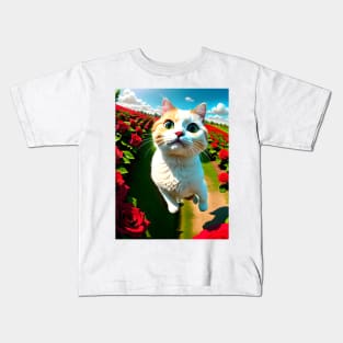 Selfie cat - Modern digital art Kids T-Shirt